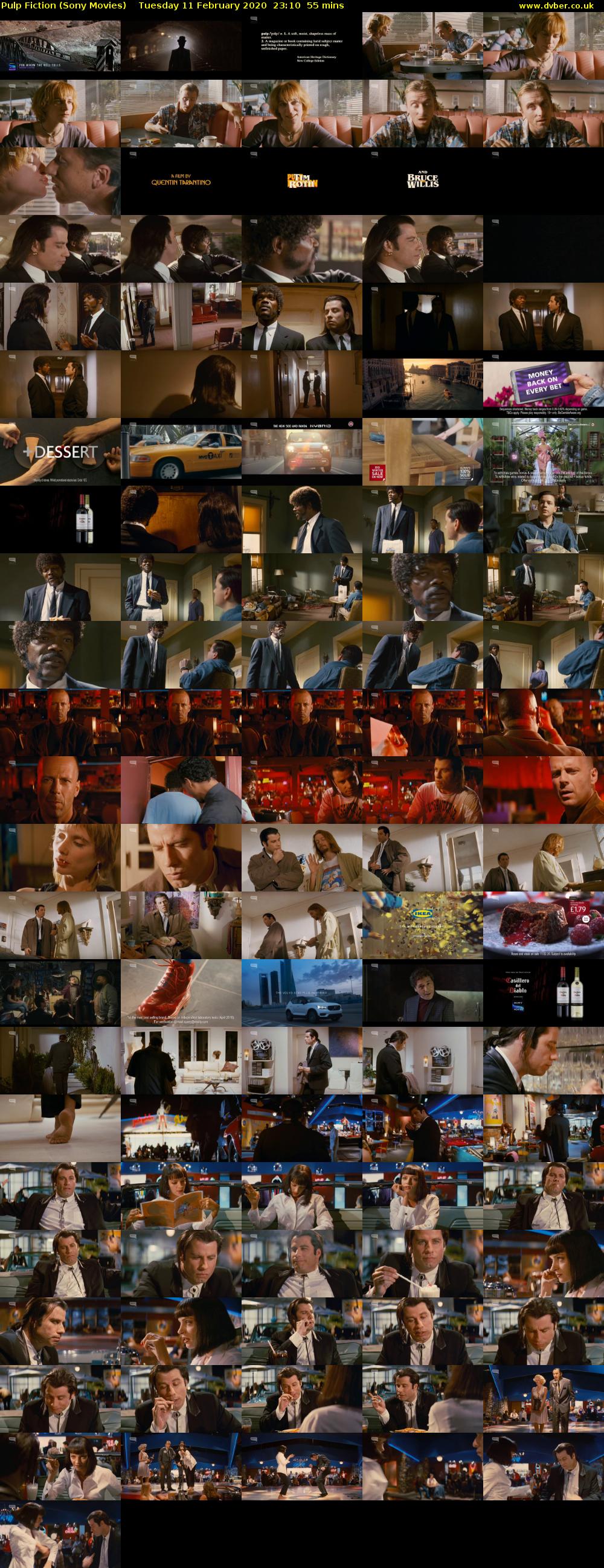 Pulp Fiction (Sony Movies) Tuesday 11 February 2020 23:10 - 00:05