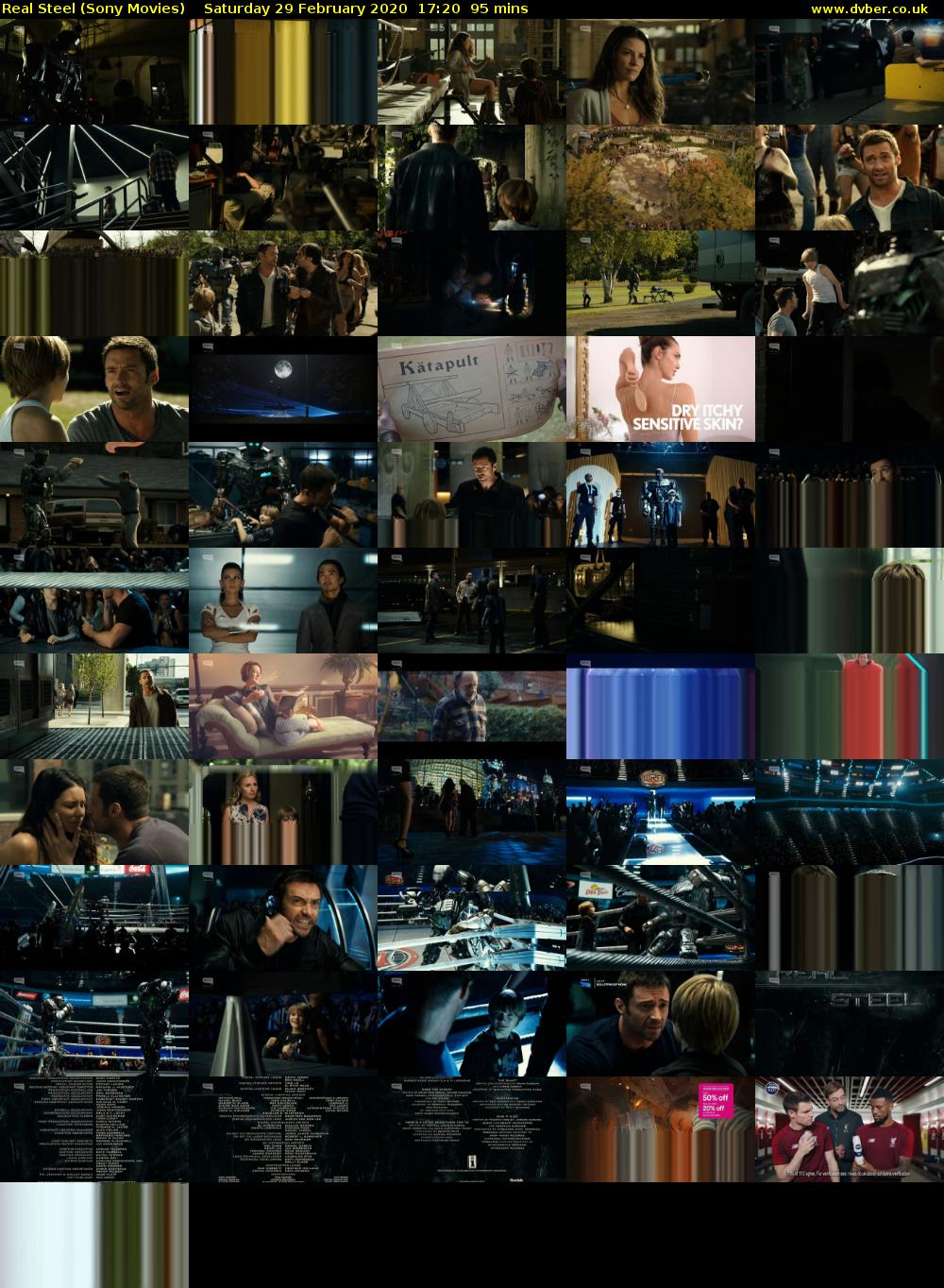 Real Steel (Sony Movies) Saturday 29 February 2020 17:20 - 18:55