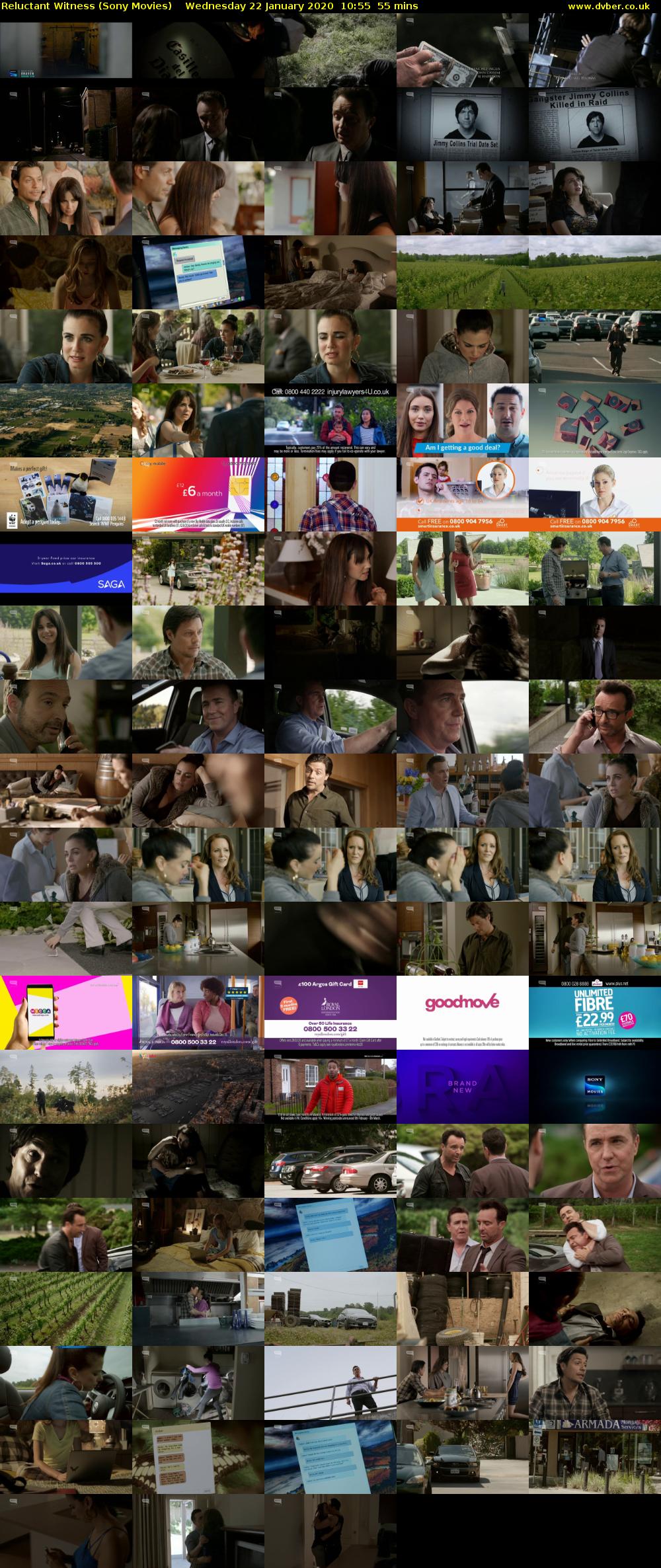 Reluctant Witness (Sony Movies) Wednesday 22 January 2020 10:55 - 11:50