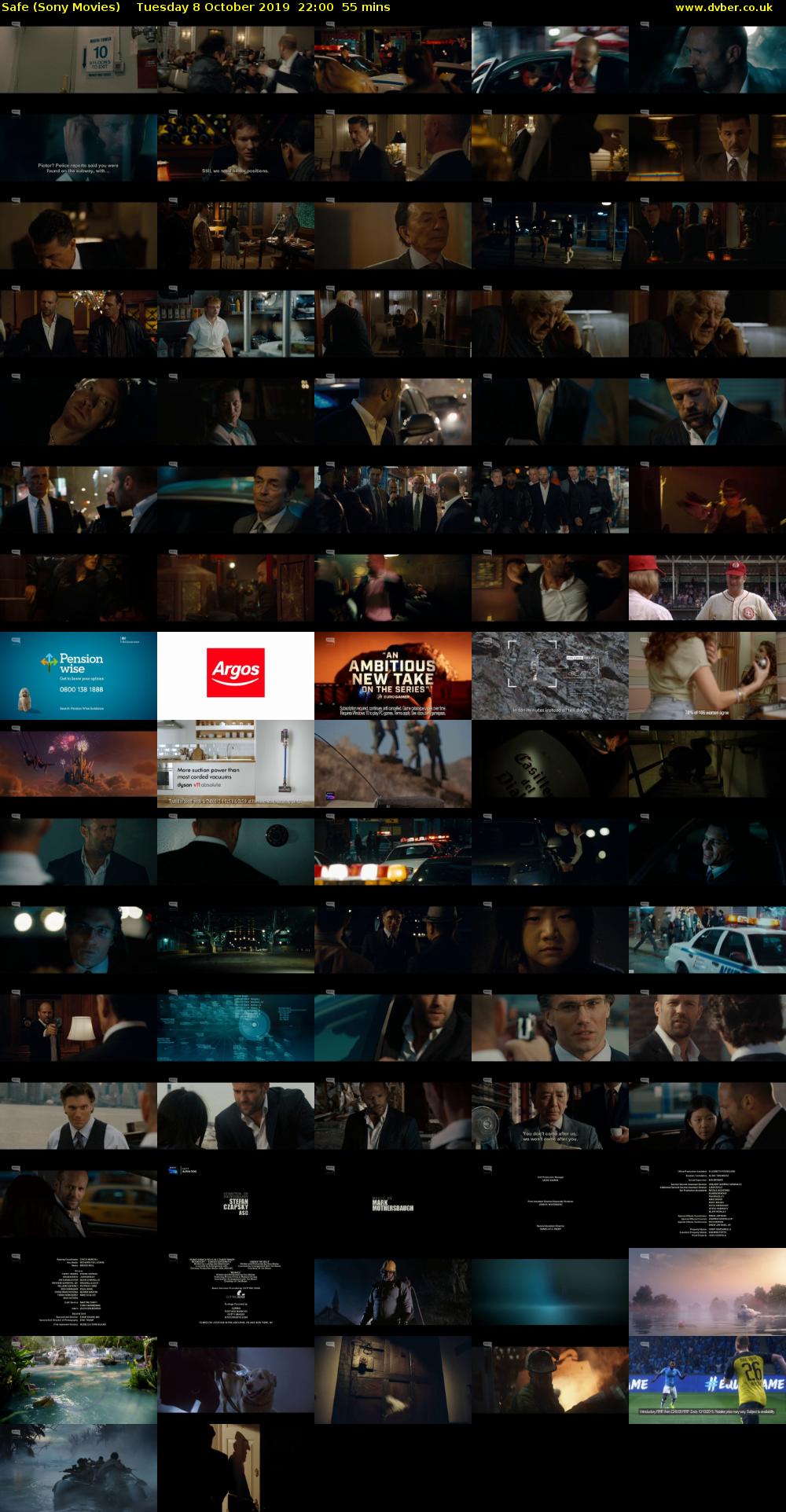 Safe (Sony Movies) Tuesday 8 October 2019 22:00 - 22:55