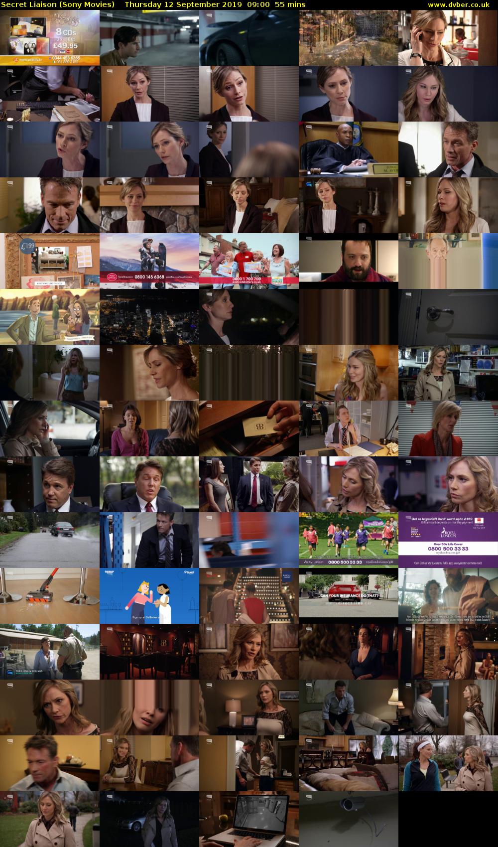 Secret Liaison (Sony Movies) Thursday 12 September 2019 09:00 - 09:55