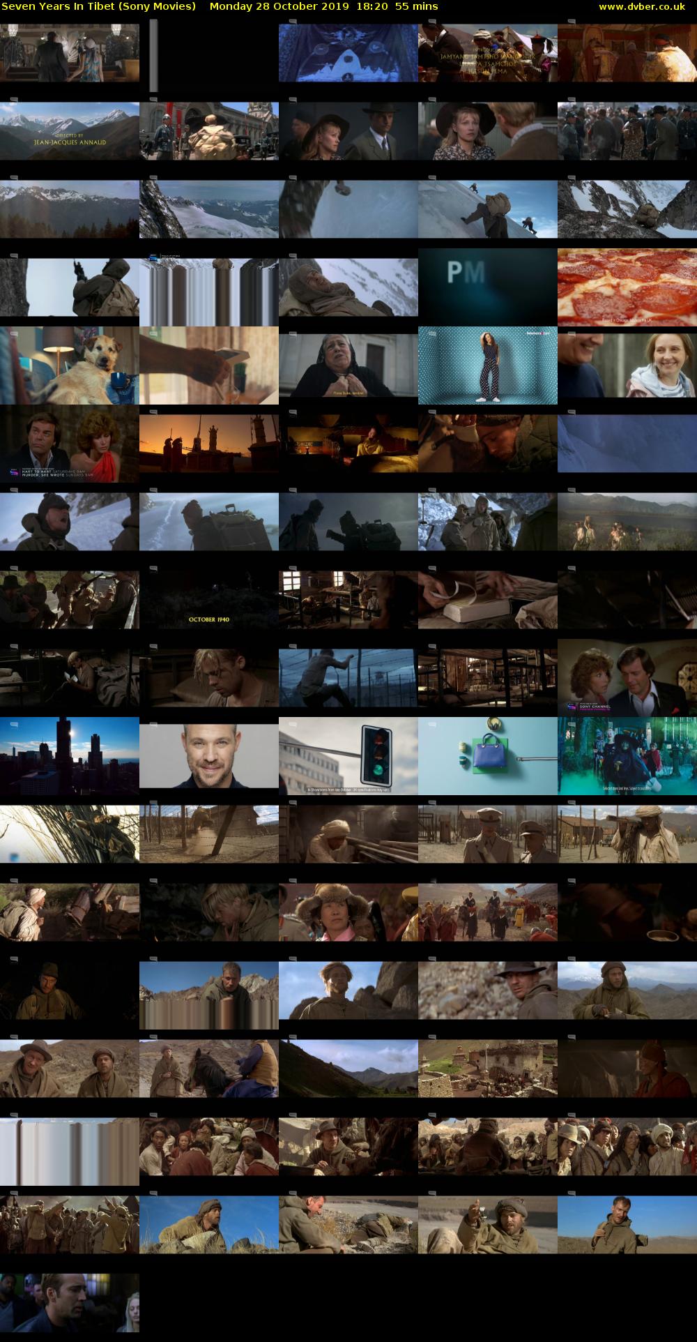 Seven Years In Tibet (Sony Movies) Monday 28 October 2019 18:20 - 19:15
