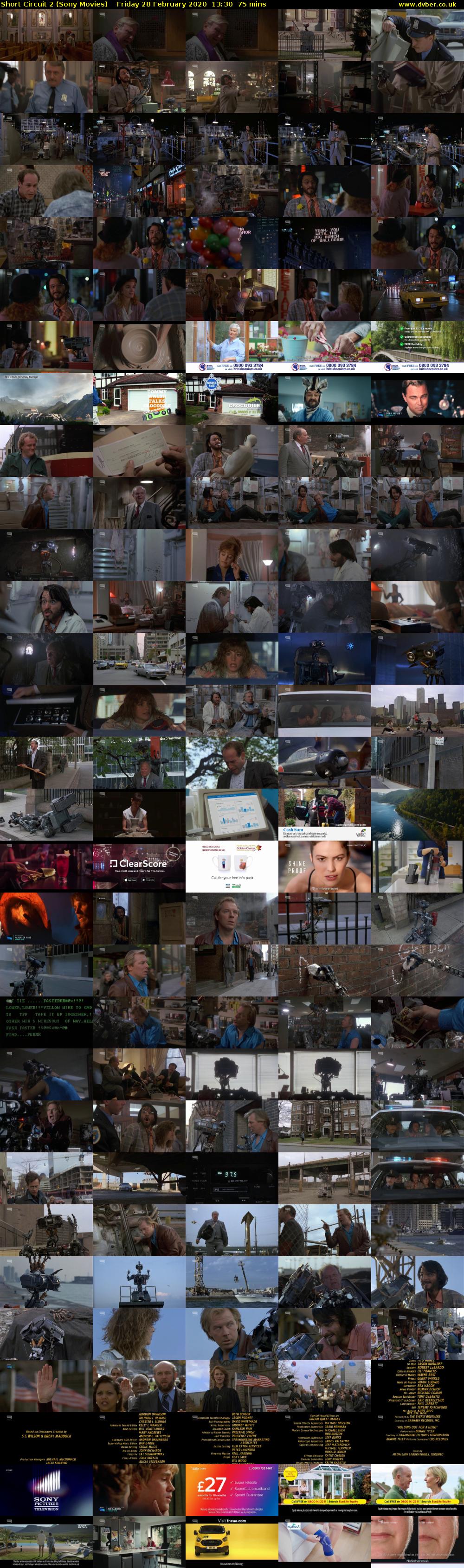Short Circuit 2 (Sony Movies) Friday 28 February 2020 13:30 - 14:45