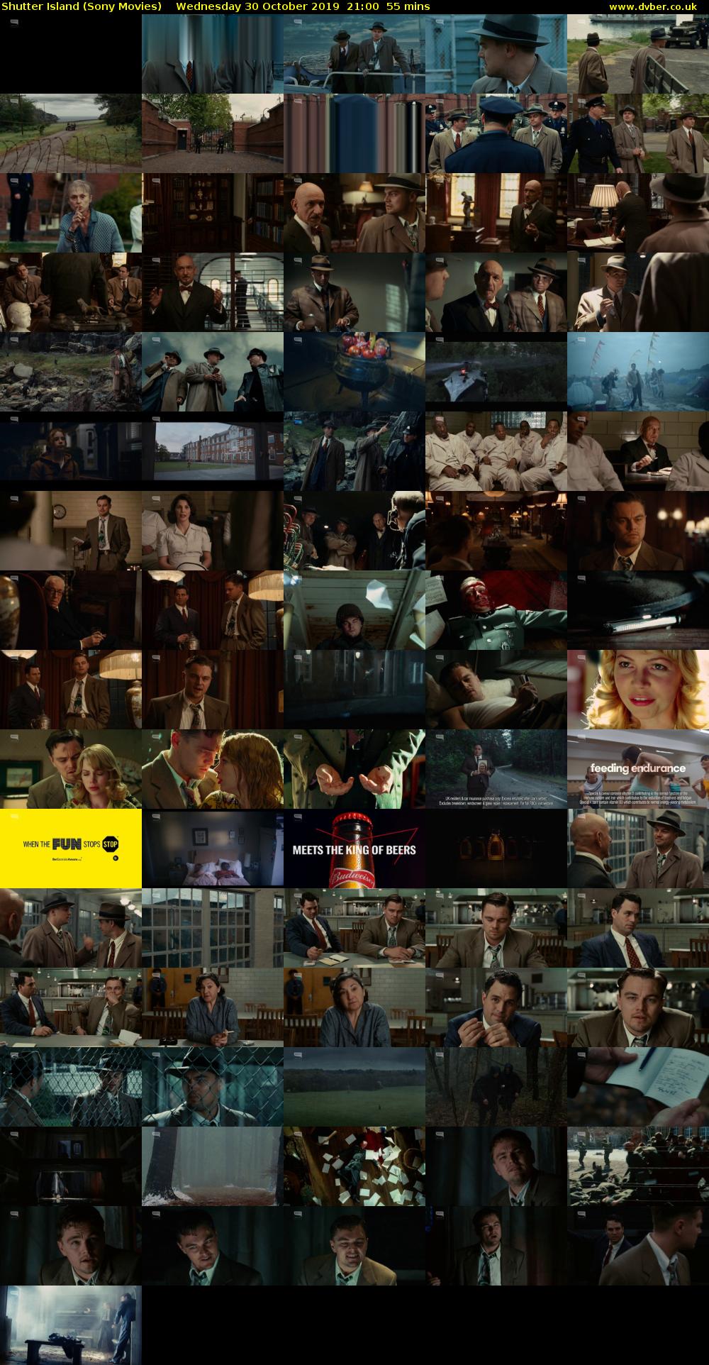 Shutter Island (Sony Movies) Wednesday 30 October 2019 21:00 - 21:55