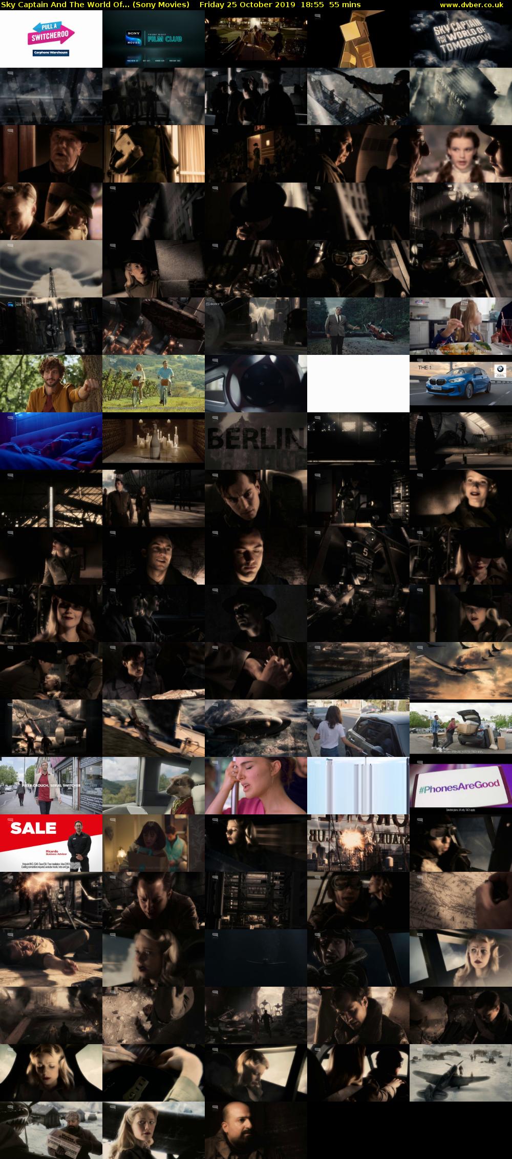Sky Captain And The World Of... (Sony Movies) Friday 25 October 2019 18:55 - 19:50