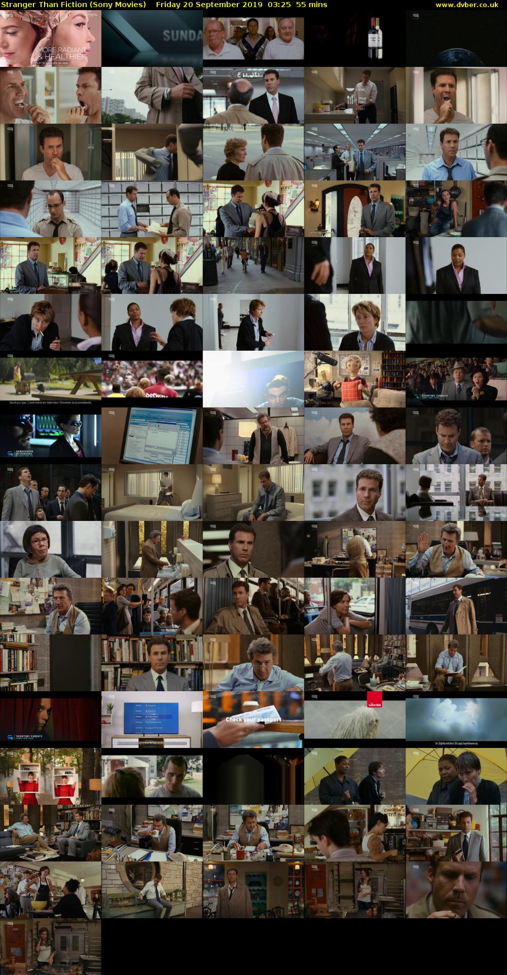 Stranger Than Fiction (Sony Movies) Friday 20 September 2019 03:25 - 04:20