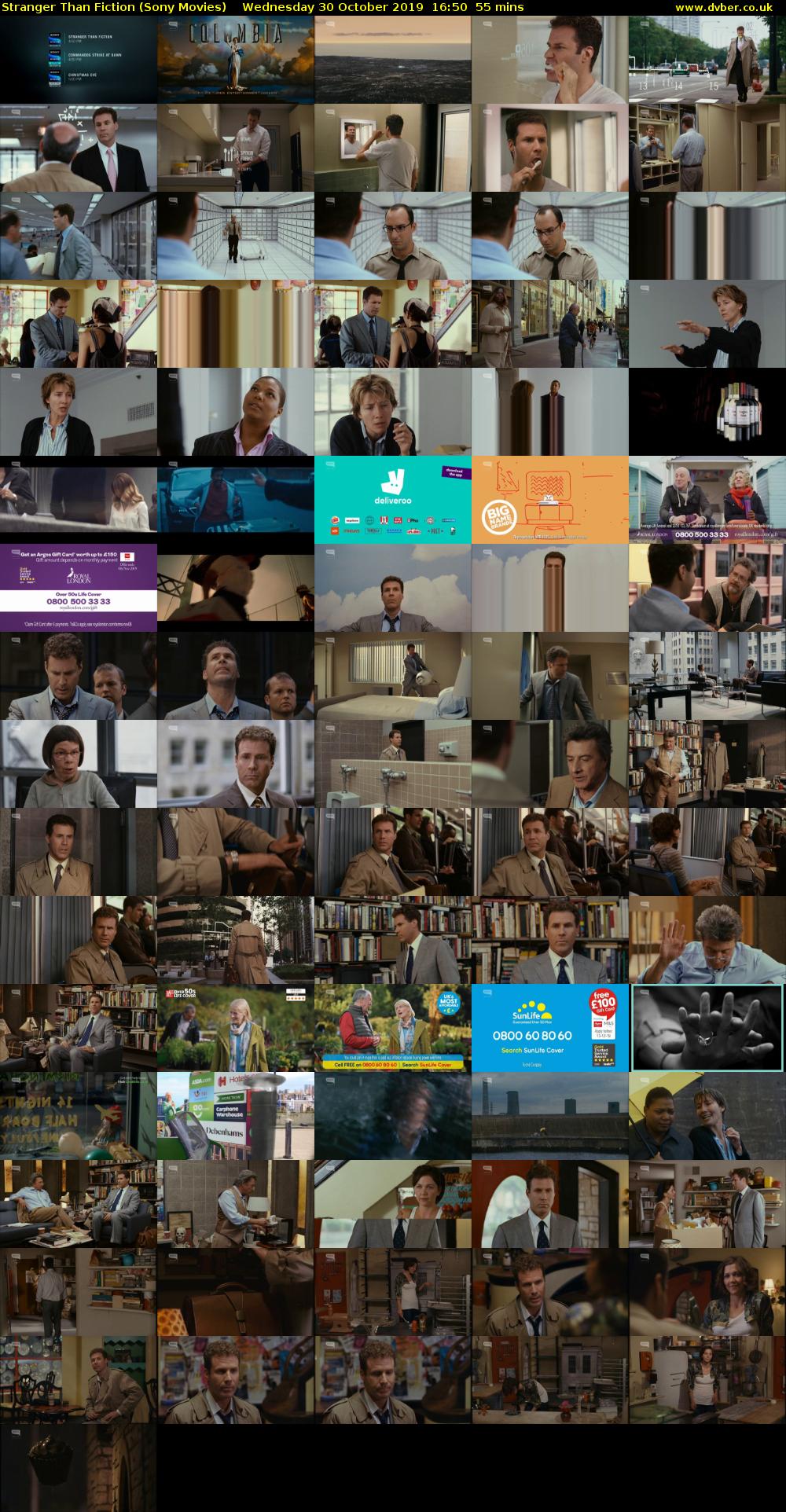 Stranger Than Fiction (Sony Movies) Wednesday 30 October 2019 16:50 - 17:45