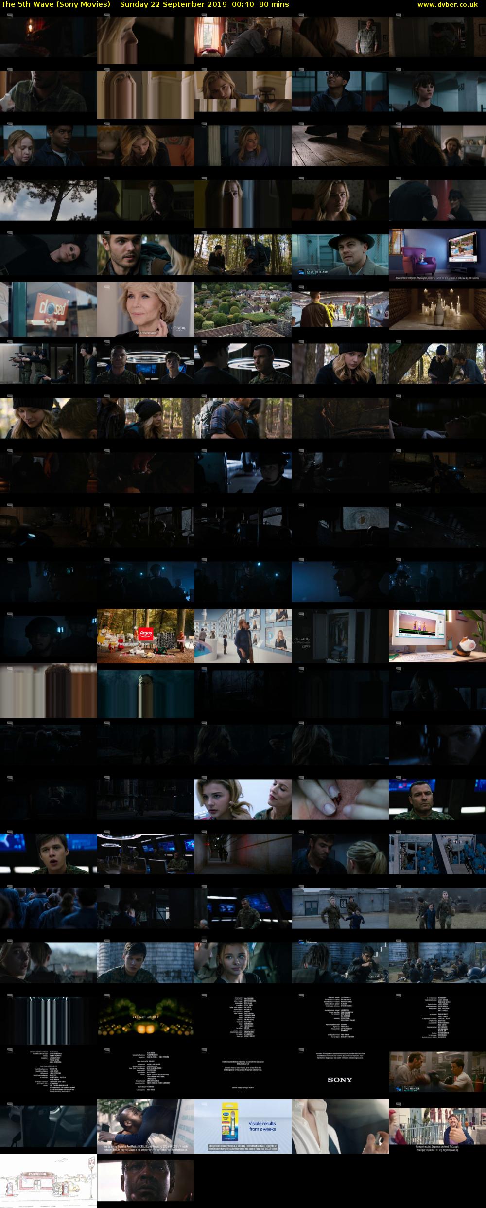 The 5th Wave (Sony Movies) Sunday 22 September 2019 00:40 - 02:00