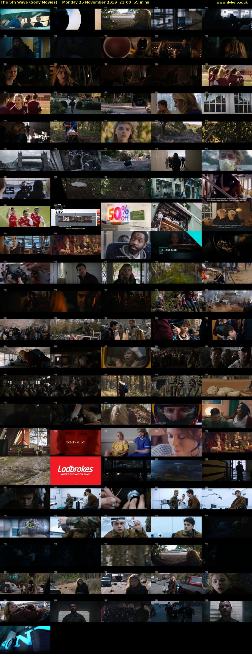 The 5th Wave (Sony Movies) Monday 25 November 2019 21:00 - 21:55