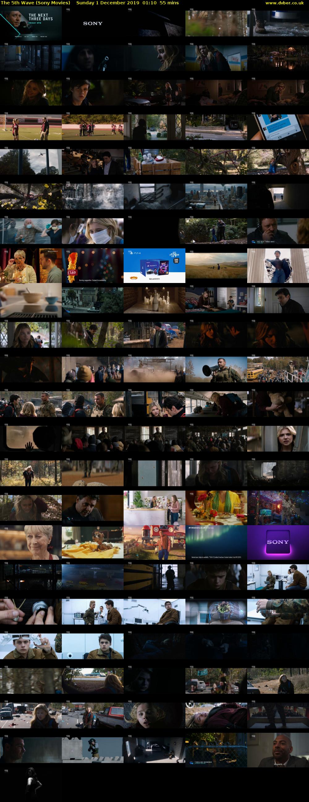 The 5th Wave (Sony Movies) Sunday 1 December 2019 01:10 - 02:05