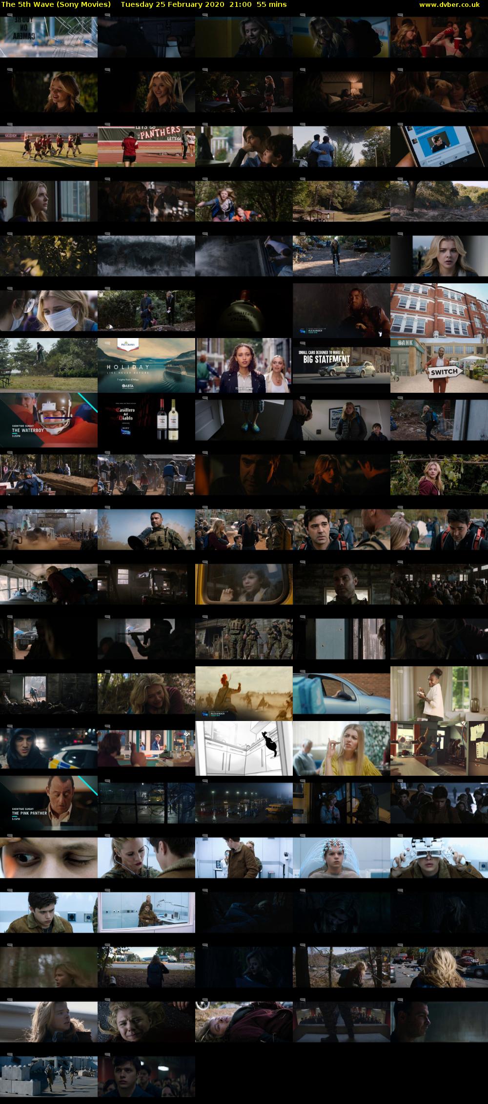 The 5th Wave (Sony Movies) Tuesday 25 February 2020 21:00 - 21:55