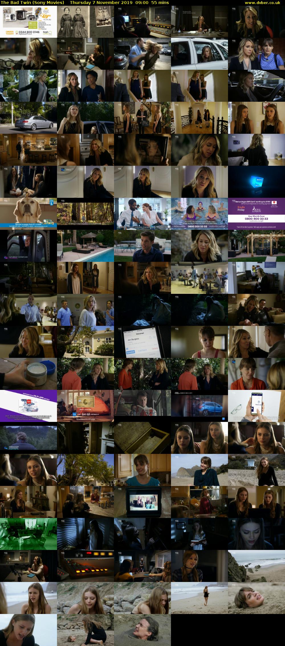 The Bad Twin (Sony Movies) Thursday 7 November 2019 09:00 - 09:55