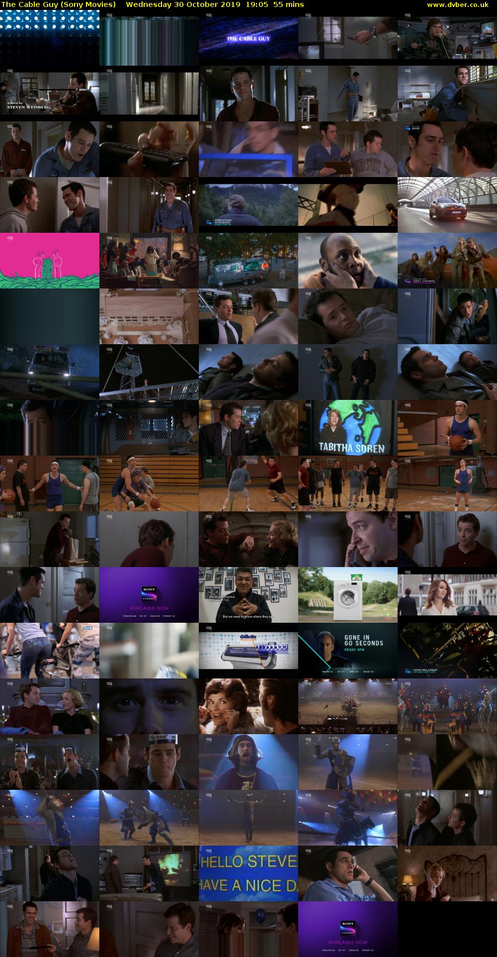 The Cable Guy (Sony Movies) Wednesday 30 October 2019 19:05 - 20:00