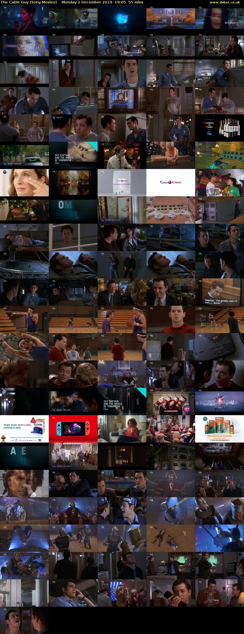 The Cable Guy (Sony Movies) Monday 2 December 2019 19:05 - 20:00