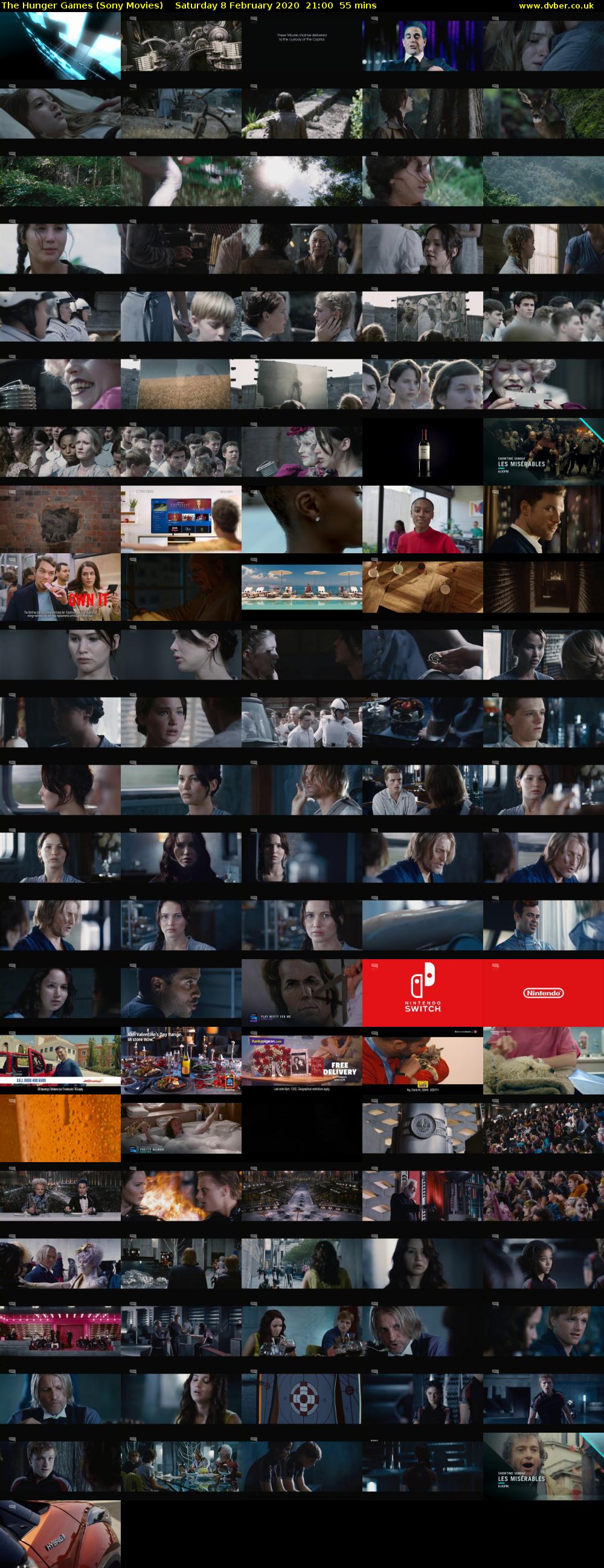 The Hunger Games (Sony Movies) Saturday 8 February 2020 21:00 - 21:55