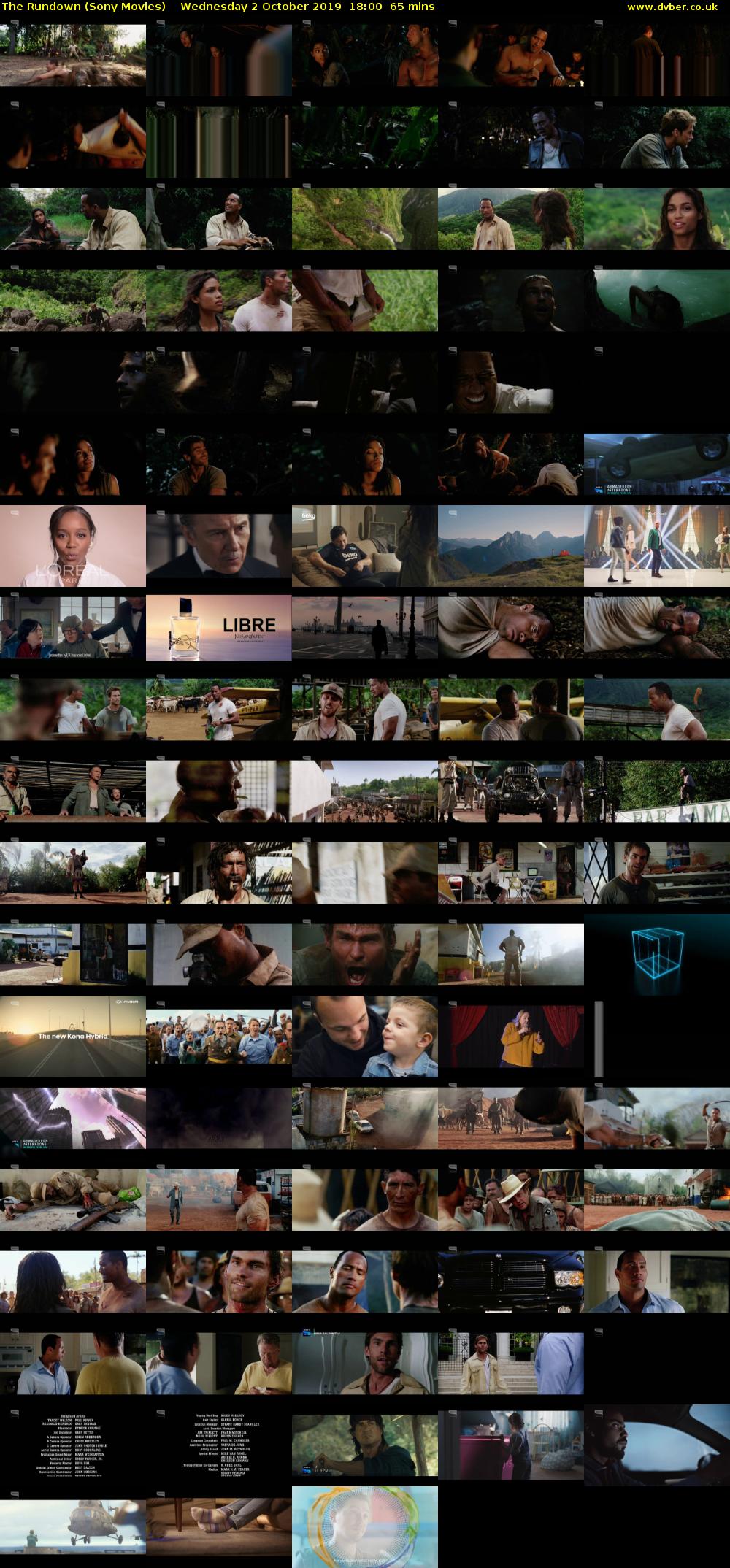 The Rundown (Sony Movies) Wednesday 2 October 2019 18:00 - 19:05