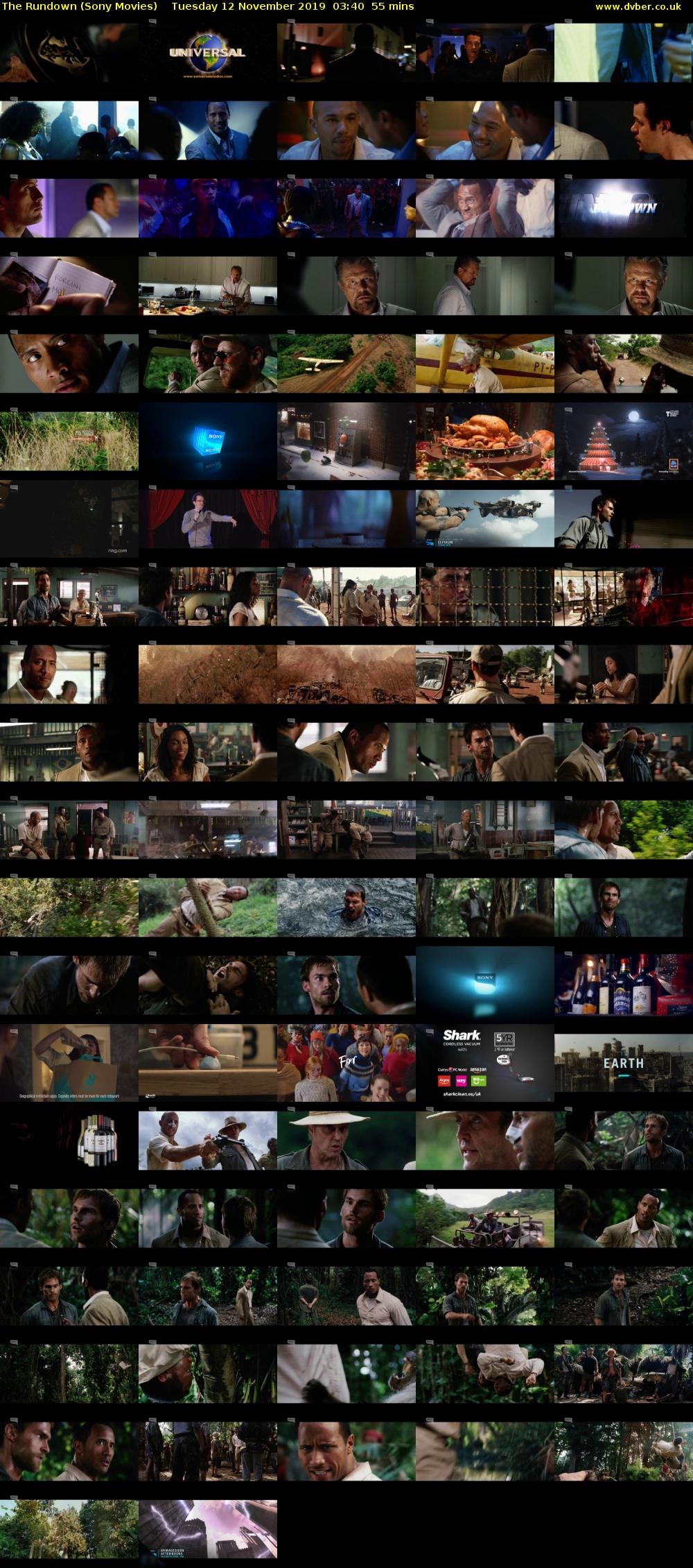 The Rundown (Sony Movies) Tuesday 12 November 2019 03:40 - 04:35