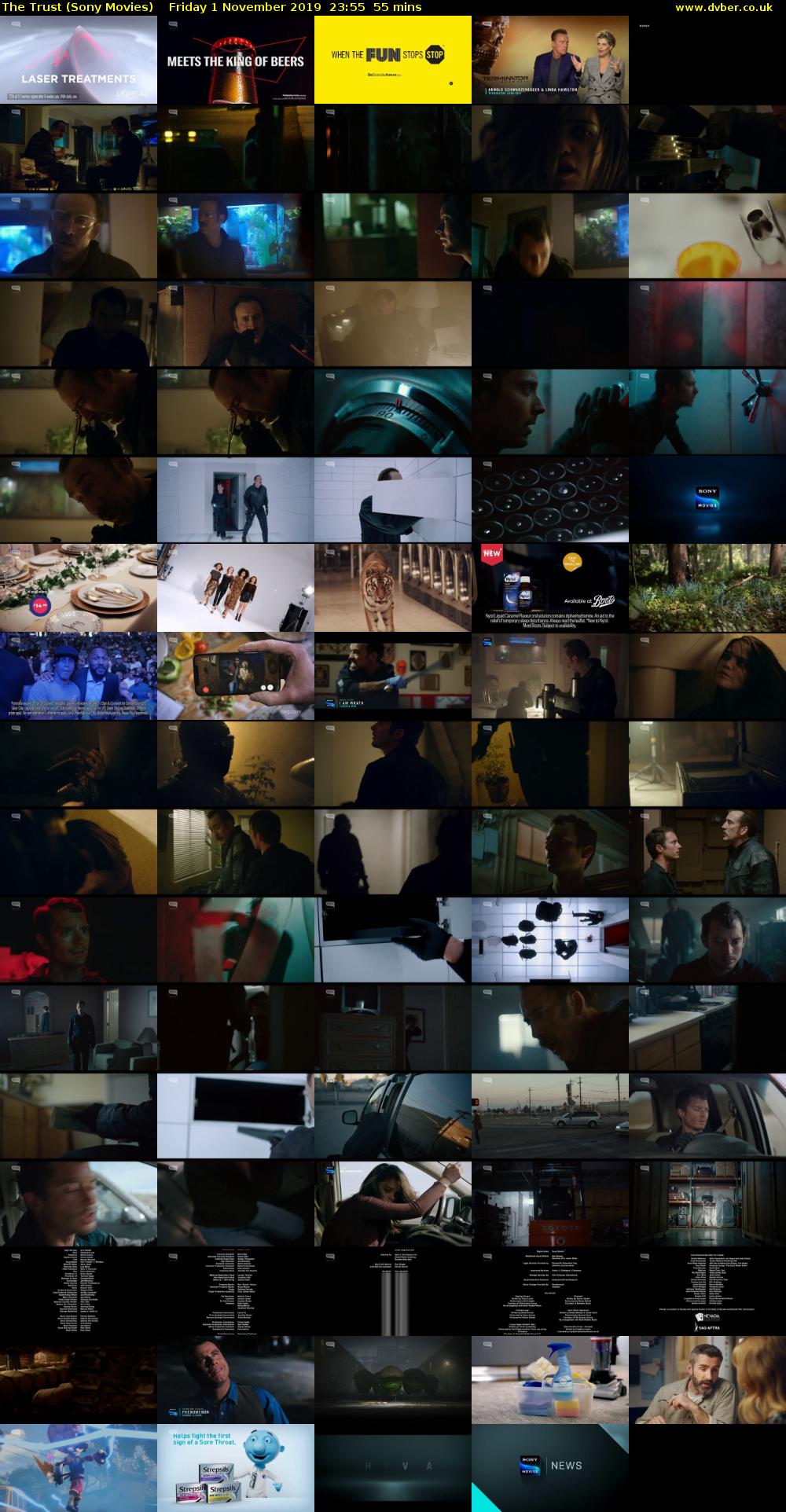 The Trust (Sony Movies) Friday 1 November 2019 23:55 - 00:50