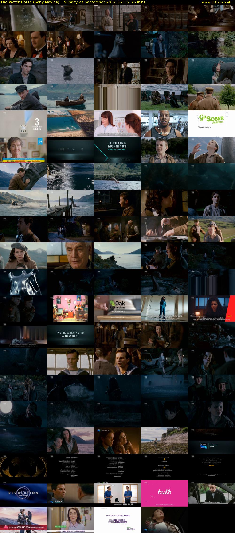 The Water Horse (Sony Movies) Sunday 22 September 2019 12:15 - 13:30
