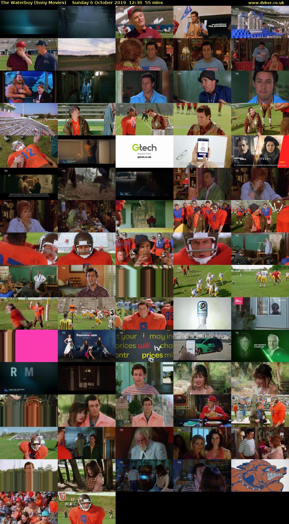 The Waterboy (Sony Movies) Sunday 6 October 2019 12:30 - 13:25