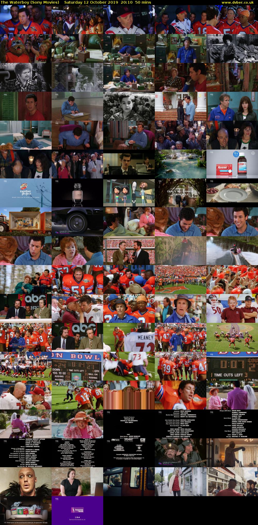 The Waterboy (Sony Movies) Saturday 12 October 2019 20:10 - 21:00