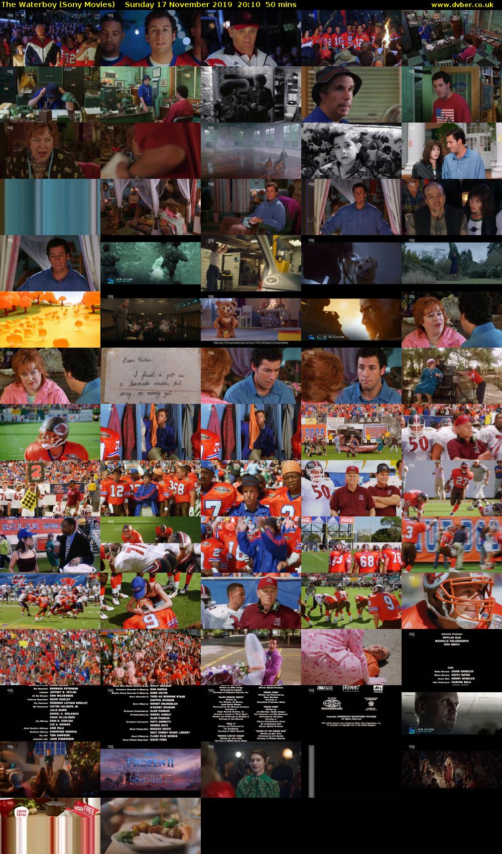 The Waterboy (Sony Movies) Sunday 17 November 2019 20:10 - 21:00