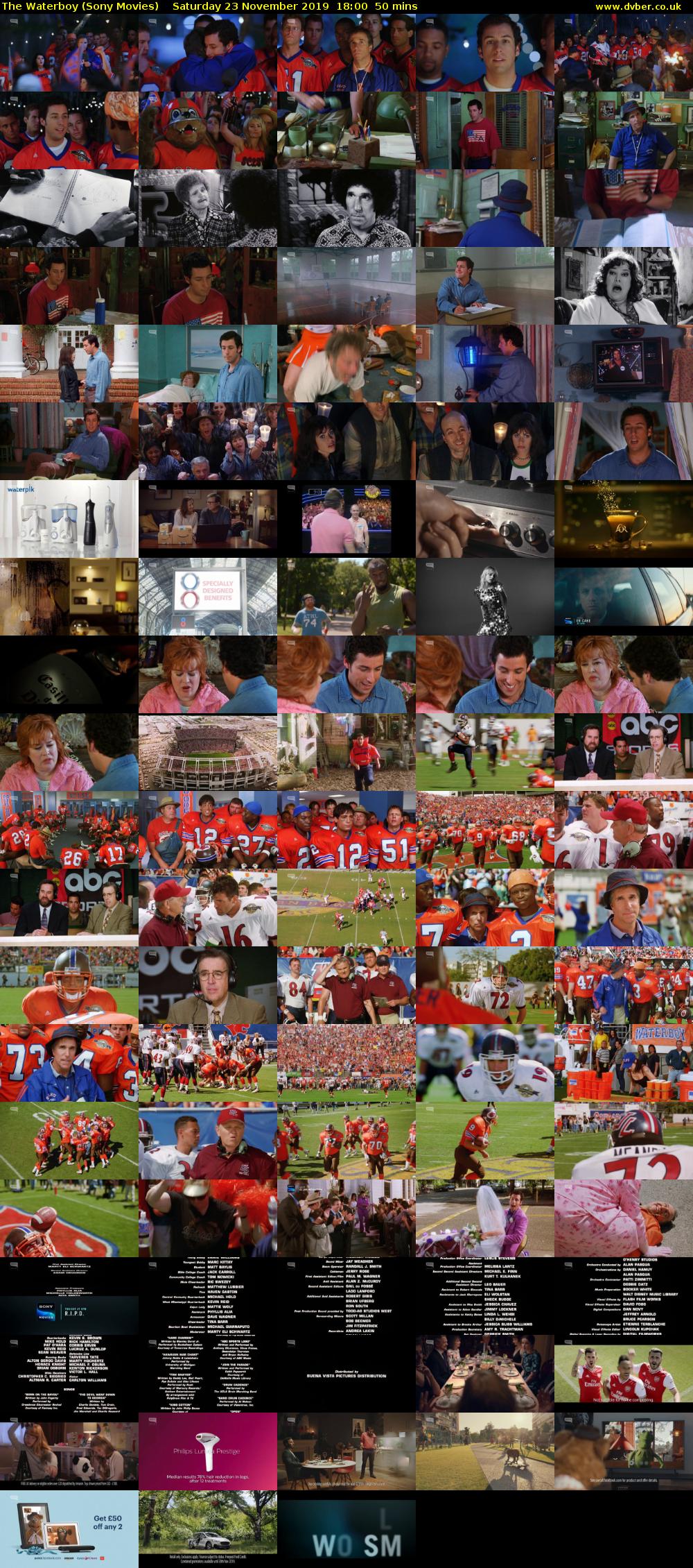The Waterboy (Sony Movies) Saturday 23 November 2019 18:00 - 18:50