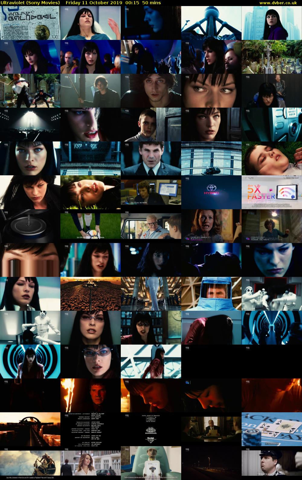 Ultraviolet (Sony Movies) Friday 11 October 2019 00:15 - 01:05