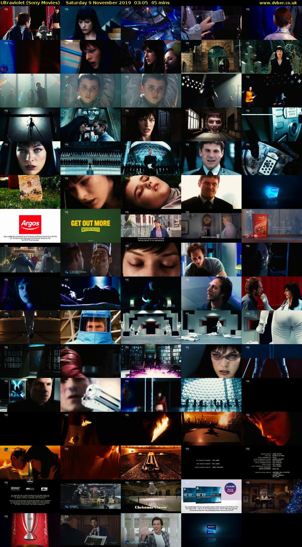 Ultraviolet (Sony Movies) Saturday 9 November 2019 03:05 - 03:50