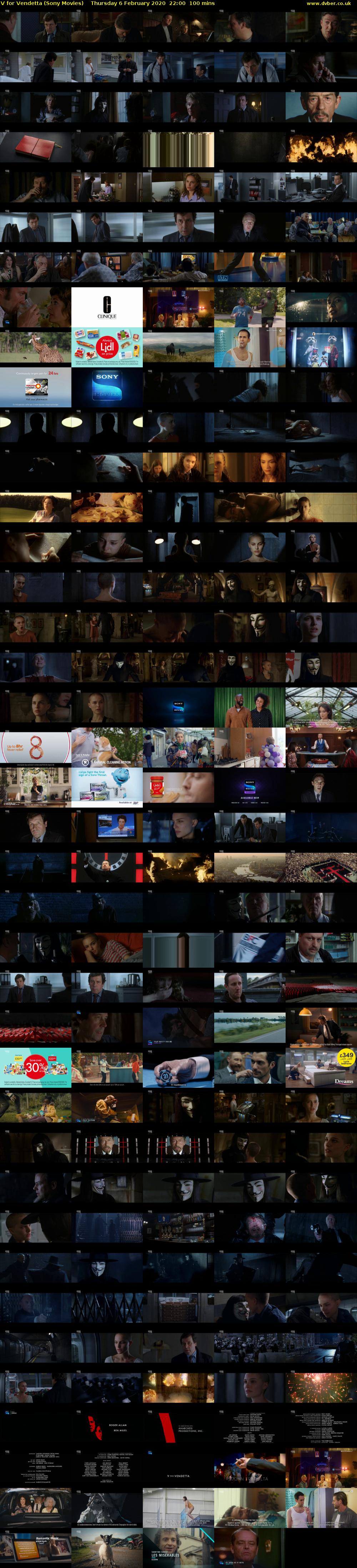 V for Vendetta (Sony Movies) Thursday 6 February 2020 22:00 - 23:40