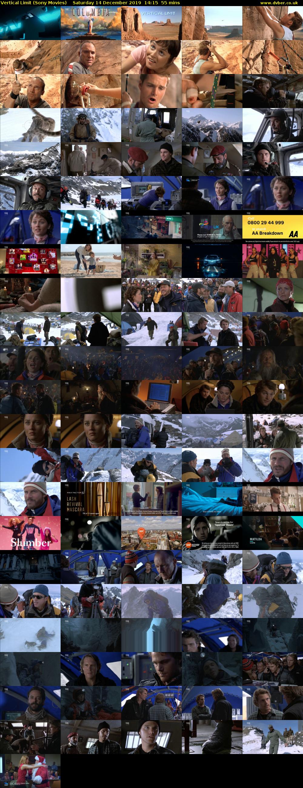 Vertical Limit (Sony Movies) Saturday 14 December 2019 14:15 - 15:10