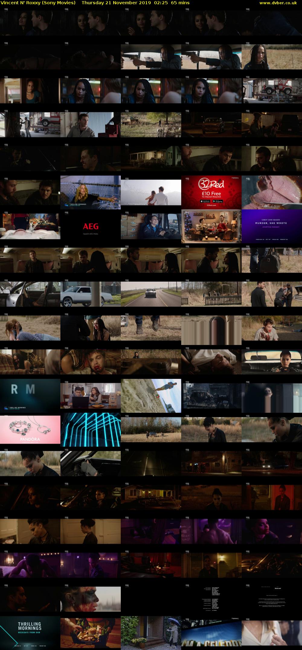 Vincent N' Roxxy (Sony Movies) Thursday 21 November 2019 02:25 - 03:30