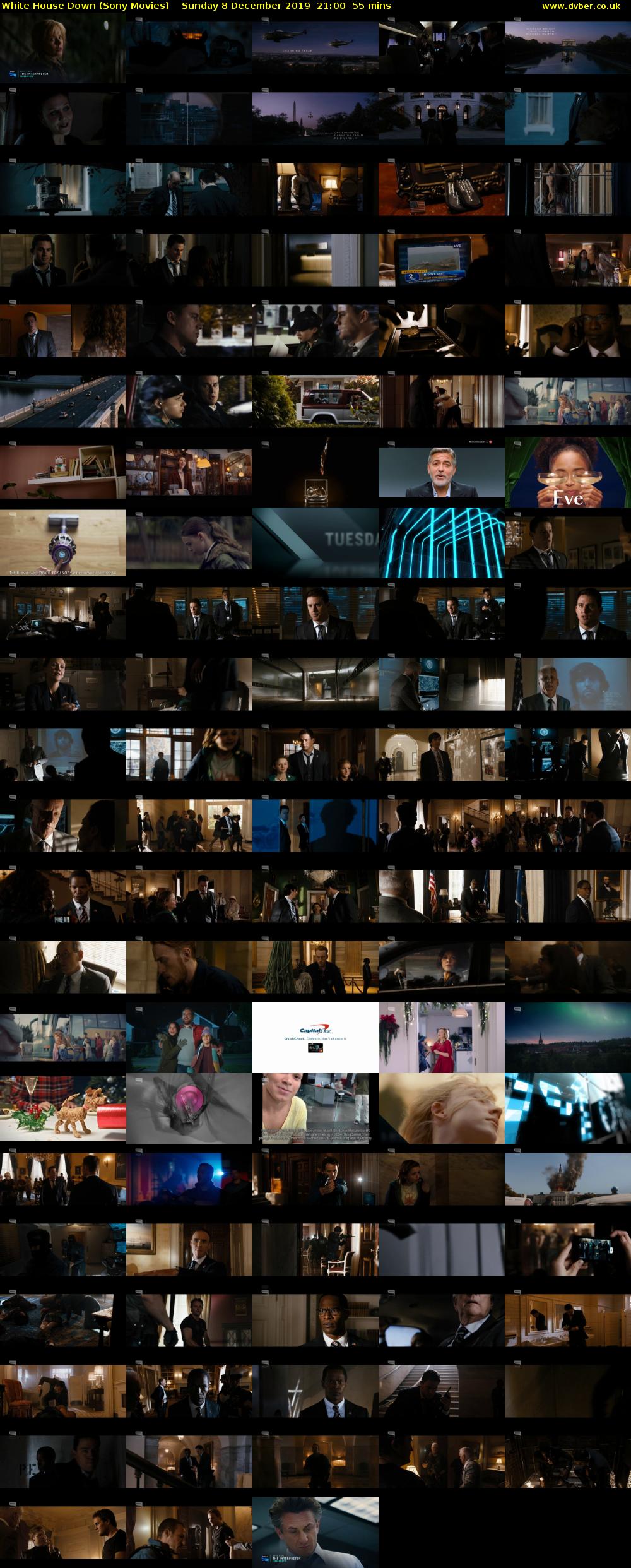 White House Down (Sony Movies) Sunday 8 December 2019 21:00 - 21:55