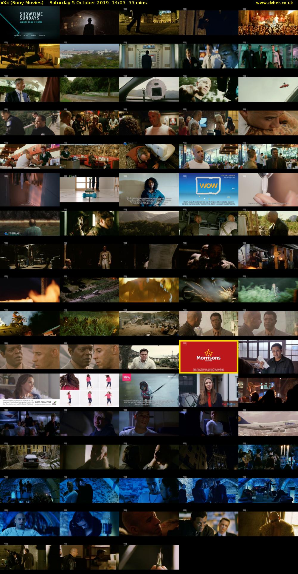 xXx (Sony Movies) Saturday 5 October 2019 14:05 - 15:00