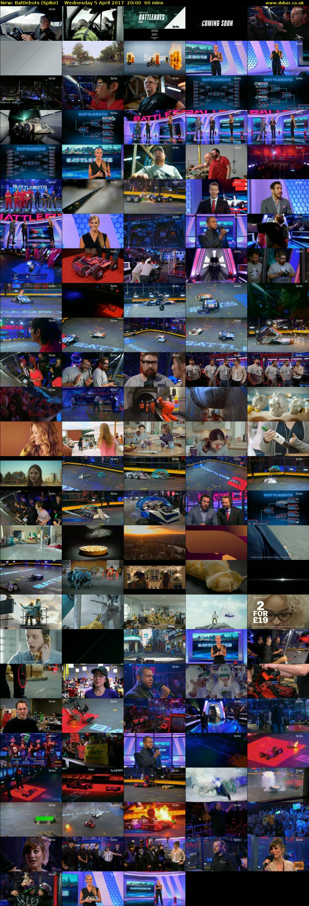 Battlebots (Spike) Wednesday 5 April 2017 20:00 - 21:00