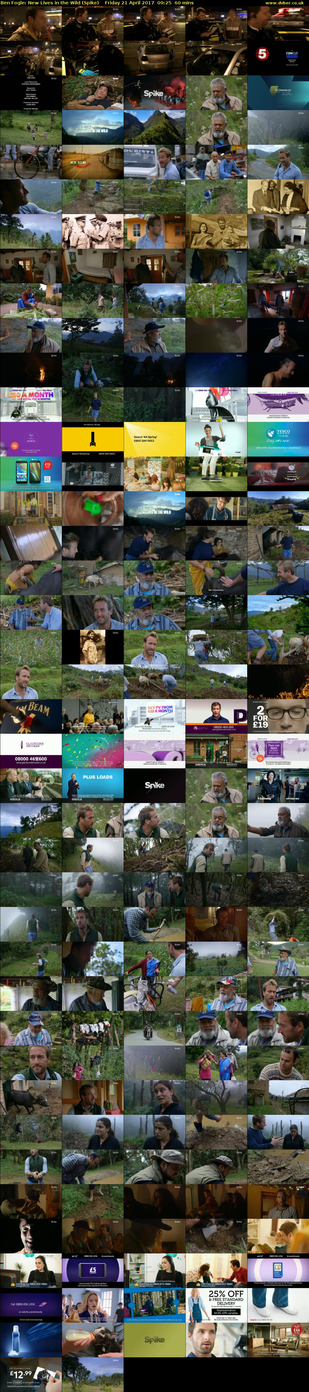 Ben Fogle: New Lives in the Wild (Spike) Friday 21 April 2017 09:25 - 10:25