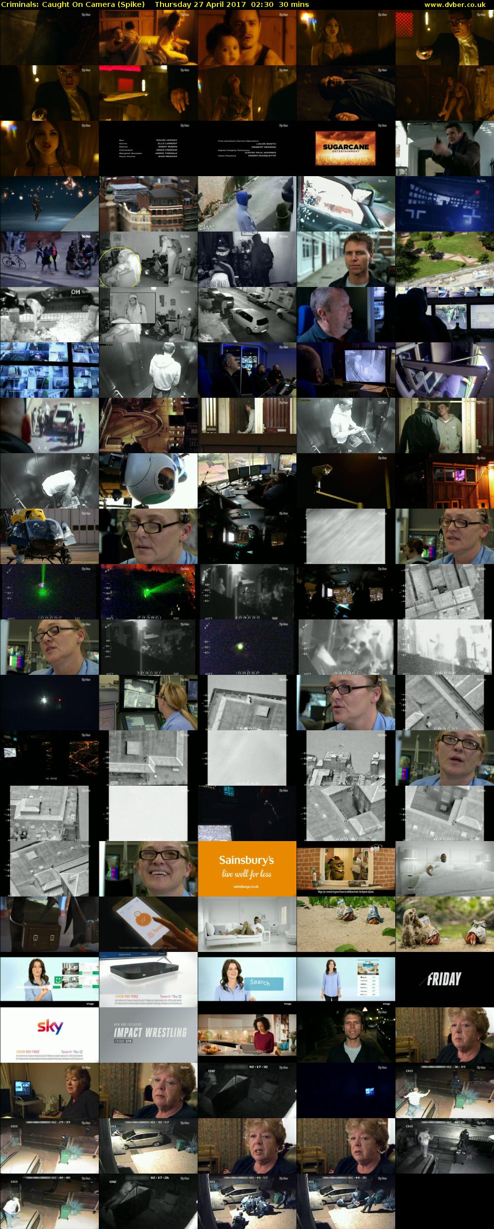 Criminals: Caught On Camera (Spike) Thursday 27 April 2017 02:30 - 03:00