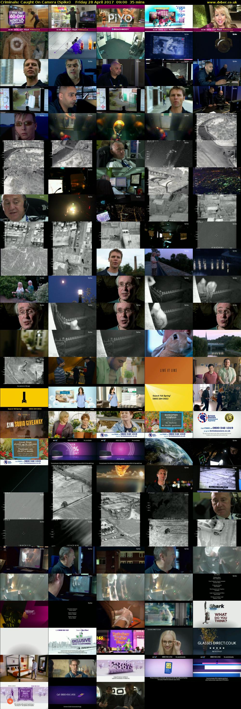 Criminals: Caught On Camera (Spike) Friday 28 April 2017 09:00 - 09:35