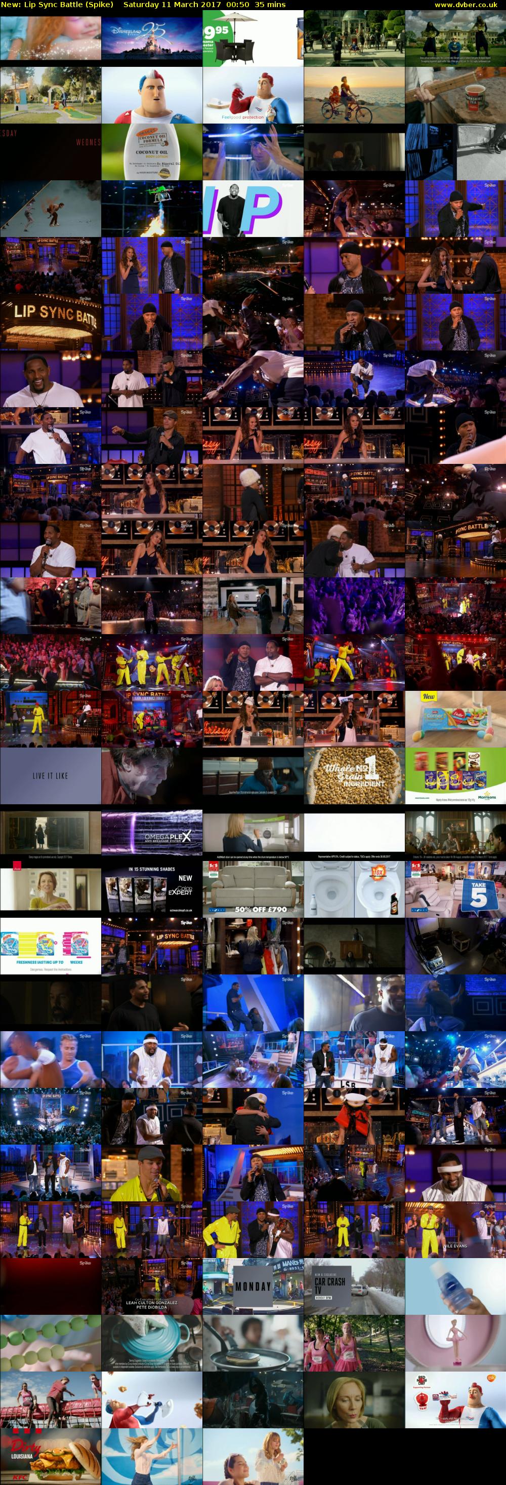 Lip Sync Battle (Spike) Saturday 11 March 2017 00:50 - 01:25