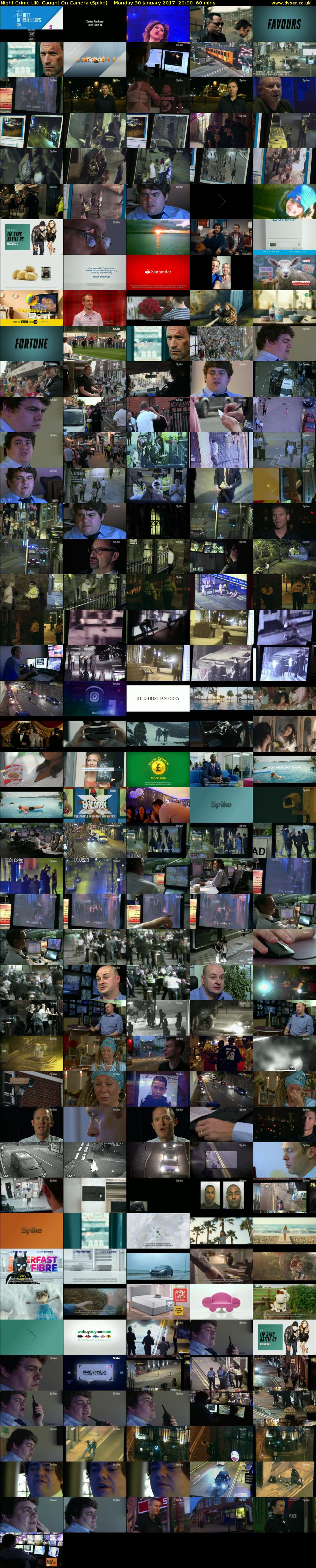 Night Crime UK: Caught On Camera (Spike) Monday 30 January 2017 20:00 - 21:00