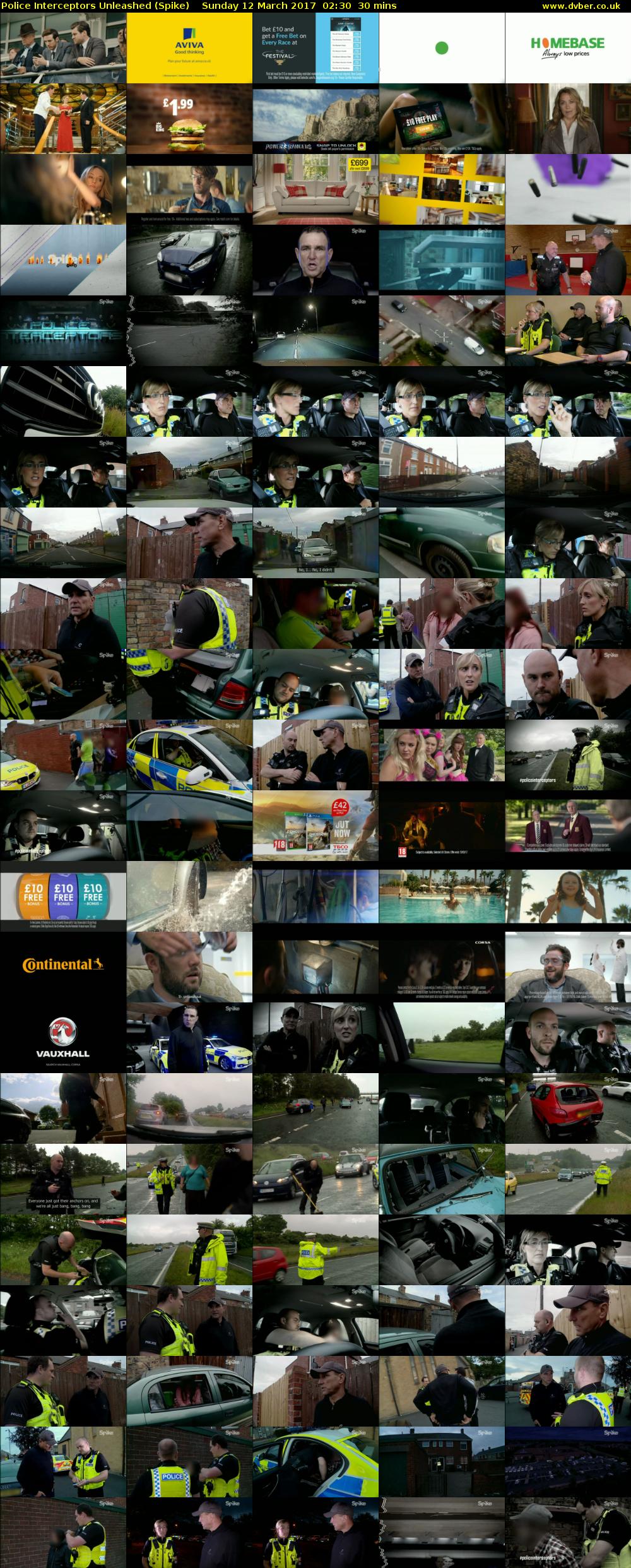 Police Interceptors Unleashed (Spike) Sunday 12 March 2017 02:30 - 03:00