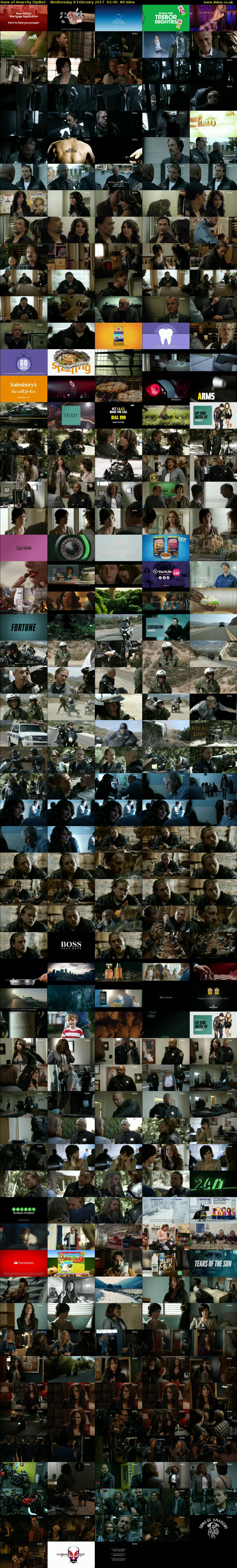 Sons of Anarchy (Spike) Wednesday 8 February 2017 01:40 - 03:00