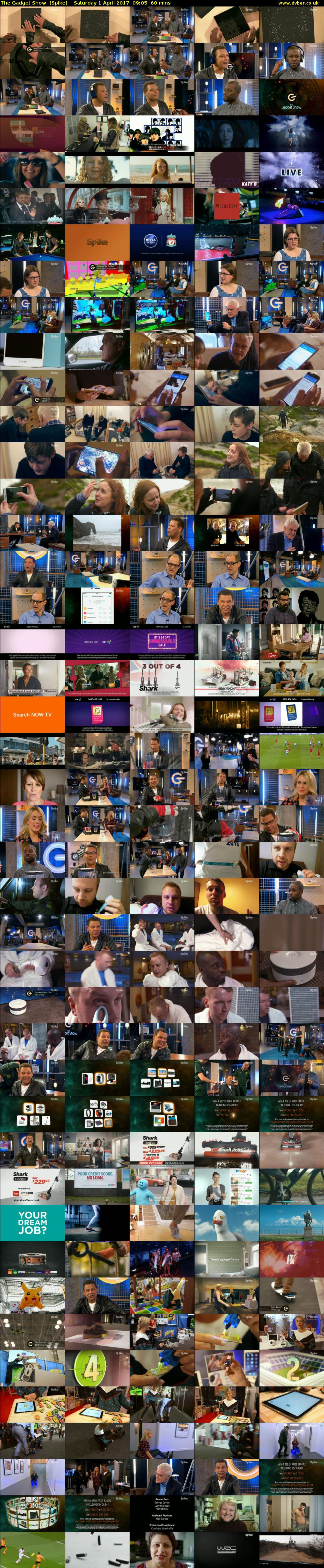 The Gadget Show  (Spike) Saturday 1 April 2017 09:05 - 10:05