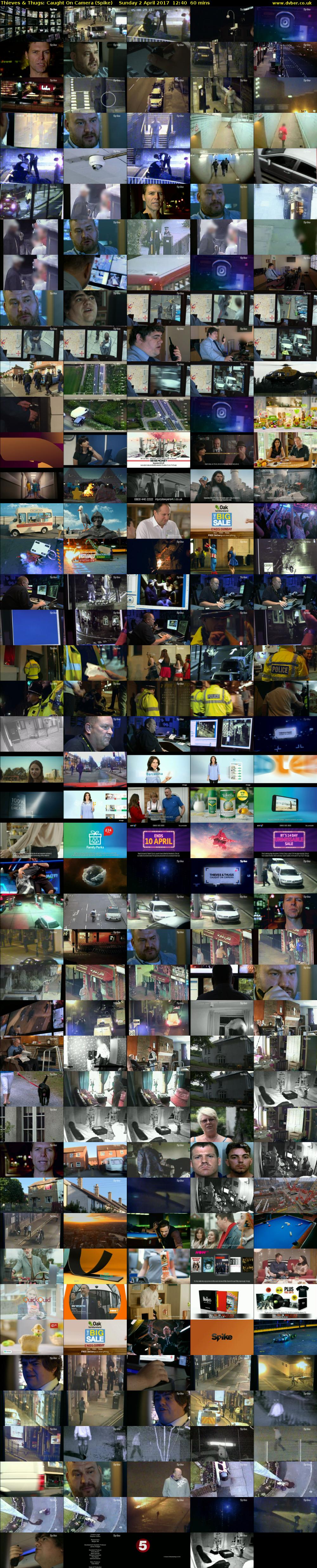 Thieves & Thugs: Caught On Camera (Spike) Sunday 2 April 2017 12:40 - 13:40