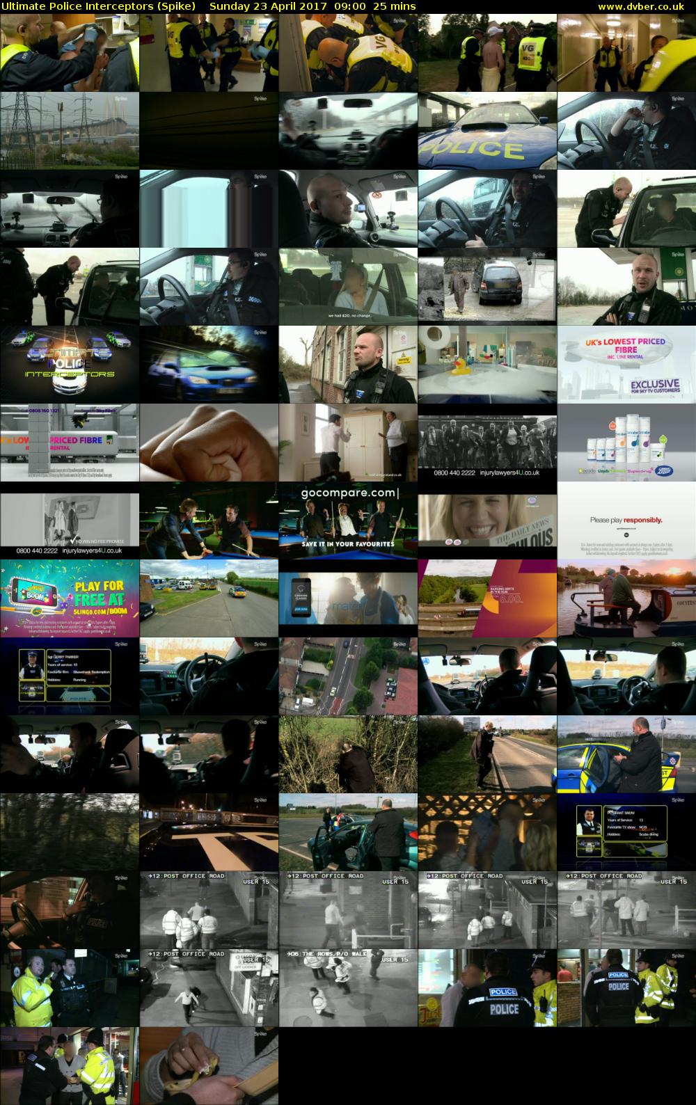 Ultimate Police Interceptors (Spike) Sunday 23 April 2017 09:00 - 09:25