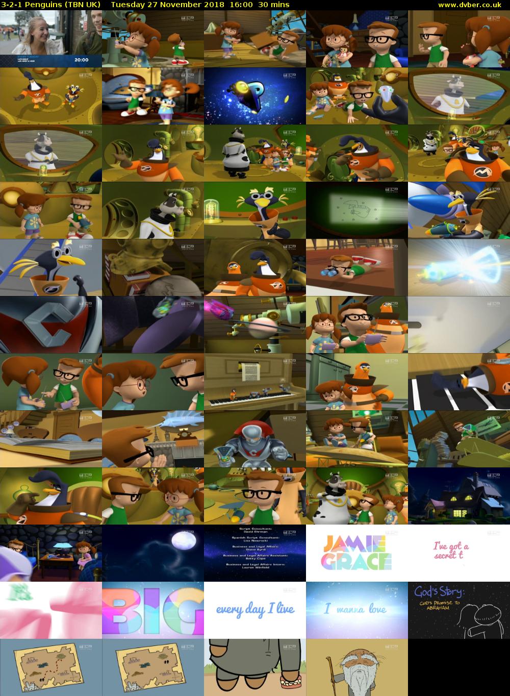 3-2-1 Penguins (TBN UK) Tuesday 27 November 2018 16:00 - 16:30