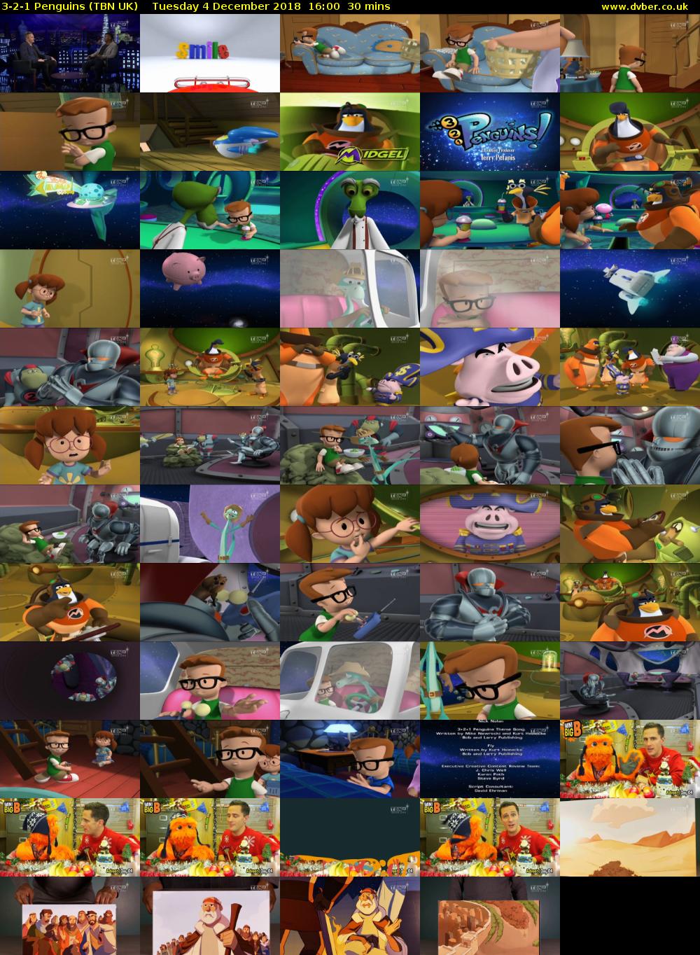 3-2-1 Penguins (TBN UK) Tuesday 4 December 2018 16:00 - 16:30