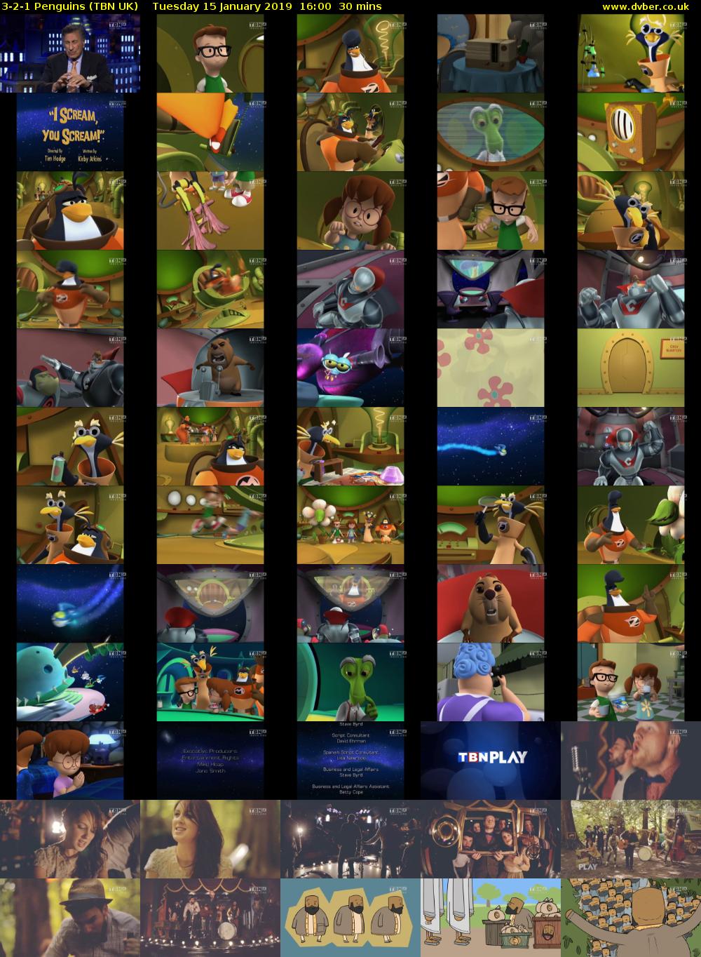 3-2-1 Penguins (TBN UK) Tuesday 15 January 2019 16:00 - 16:30