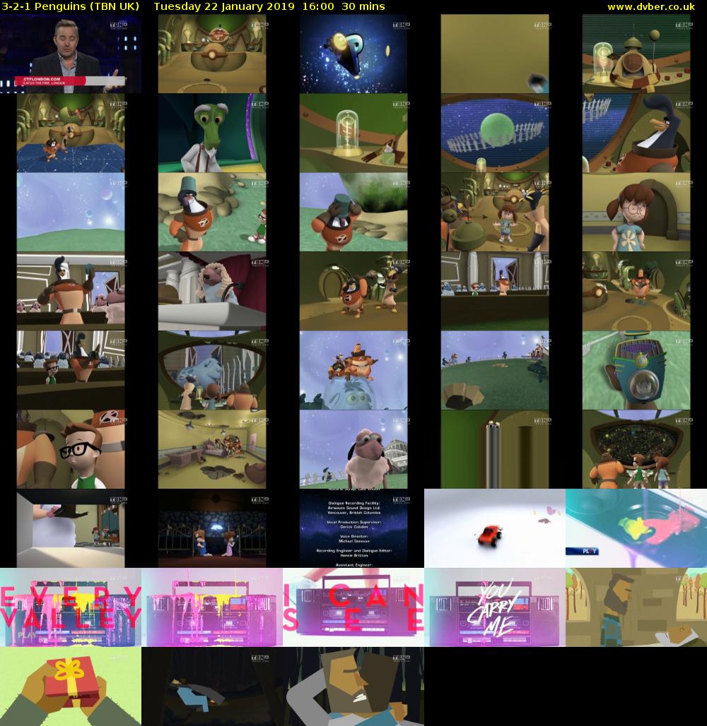 3-2-1 Penguins (TBN UK) Tuesday 22 January 2019 16:00 - 16:30