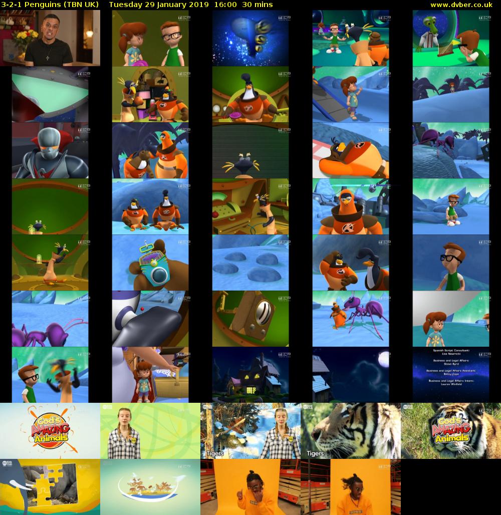 3-2-1 Penguins (TBN UK) Tuesday 29 January 2019 16:00 - 16:30